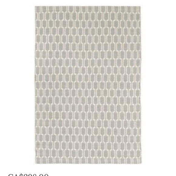 Dash & Albert Other - NEW! Dash & Albert 2’x3’ woven cotton rug - Terra in Dove Grey - reversible